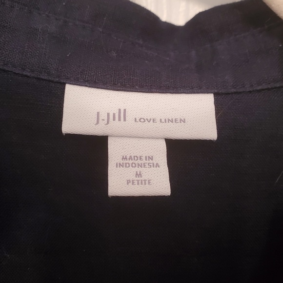 J. Jill Tie Front Shirtdress Size Medium Petite - Picture 5 of 5